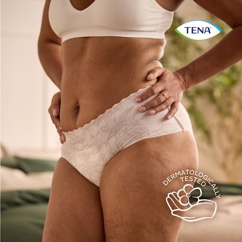 Tena Pants Discreet Low Waist Blanc White Women Medium 75-100cm 615ml