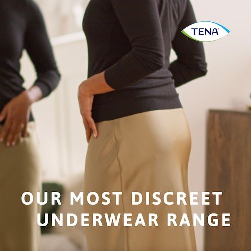 Tena Pants Discreet Low Waist Blanc White Women Medium 75-100cm 615ml