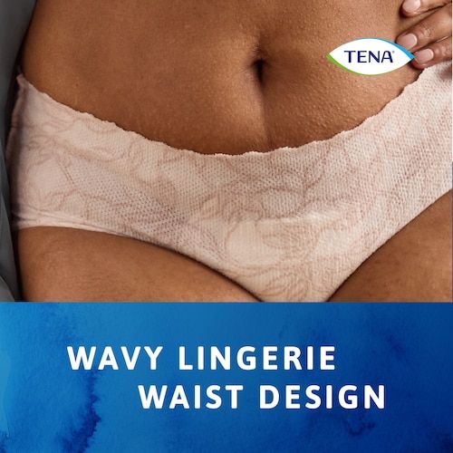 Tena Pants Discreet Low Waist Blanc White Women Medium 75-100cm 615ml