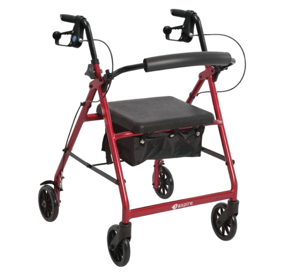 Aspire Classic 6" Seat Rollator/Walker - LuxeMED