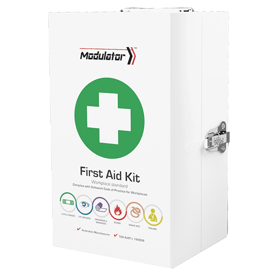 MODULATOR 4 Series Metal Cabinet First Aid Kit 24 x 42 x 15cm - LuxeMED