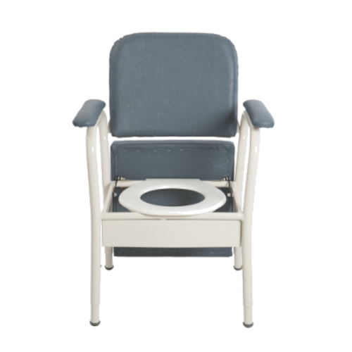 Aspire Deluxe Bedside Commode - Slate - LuxeMED