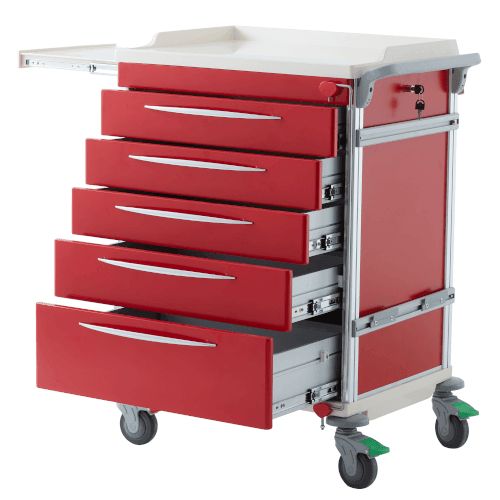 Emergency Trolley - With all accessories - LuxeMED