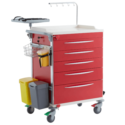 Emergency Trolley - With all accessories - LuxeMED