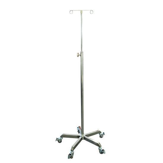 Stainless Steel IV Stand Two Hook - LuxeMED