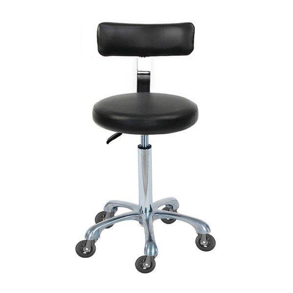 Round Stool with Backrest - LuxeMED