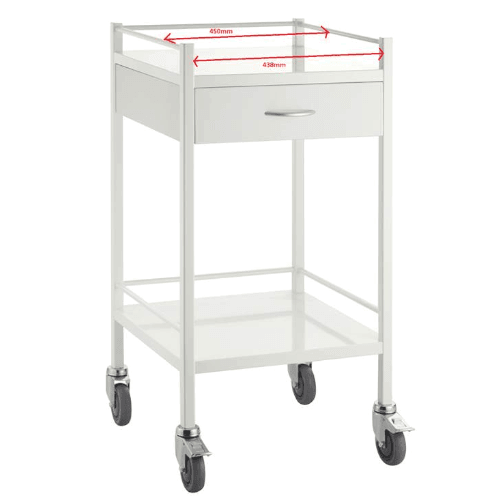 Powder Coated Medical Trolley - LuxeMED