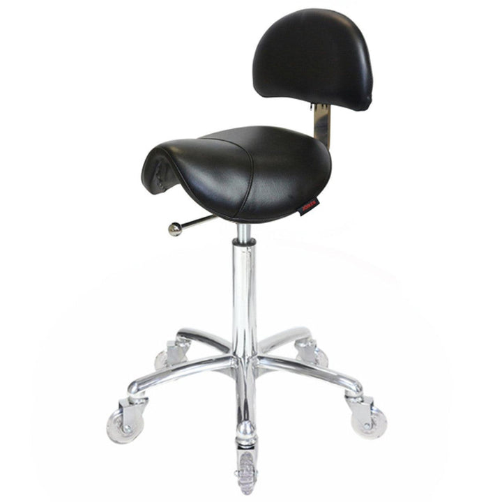 Joiken Deluxe Saddle Stool with Backrest - LuxeMED